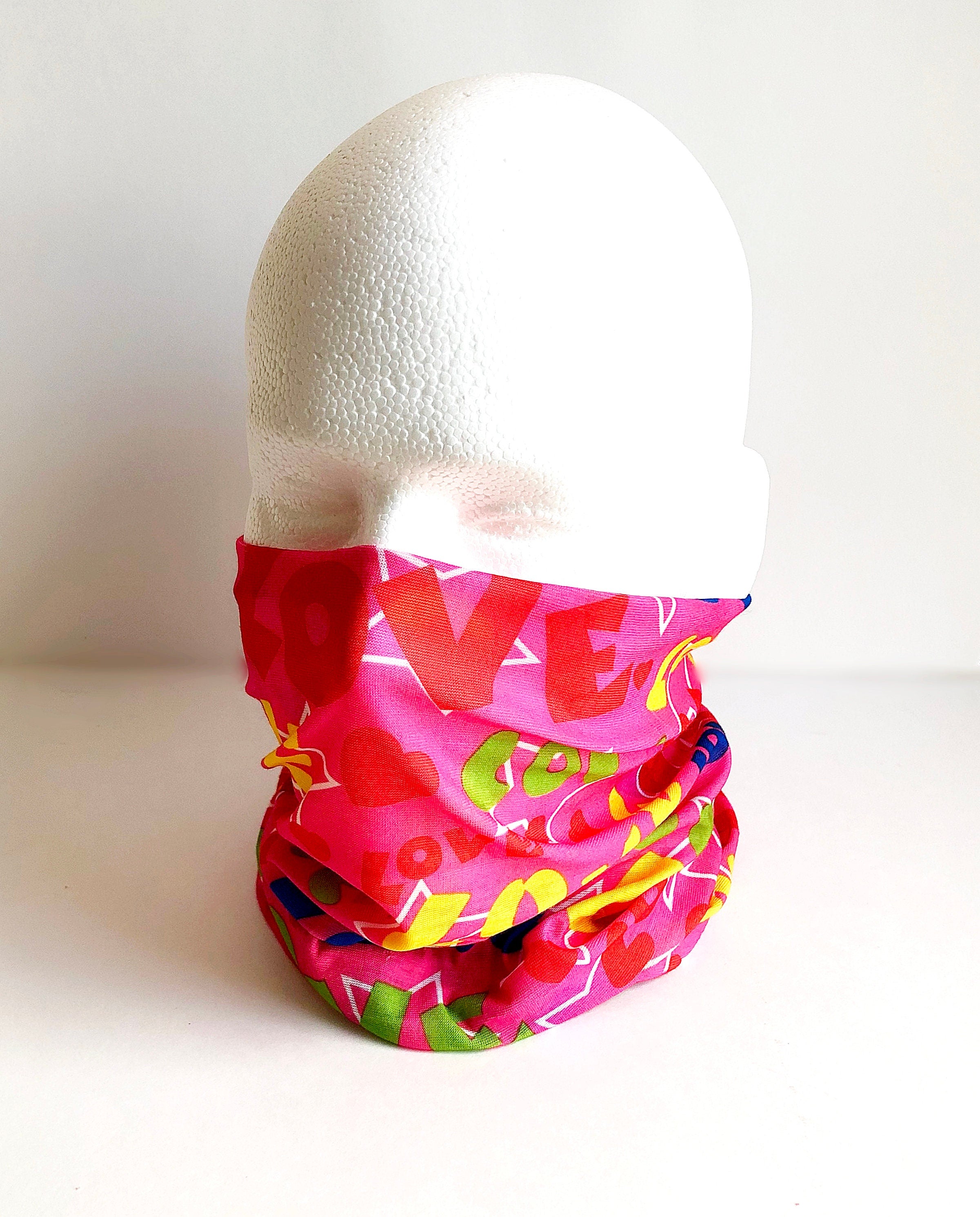 Love Face Mask Scarf New Multi Functional Seamless Protective Covering Elastic Neck Gaiter Bandana Breathable Balaclava Head Wear N59